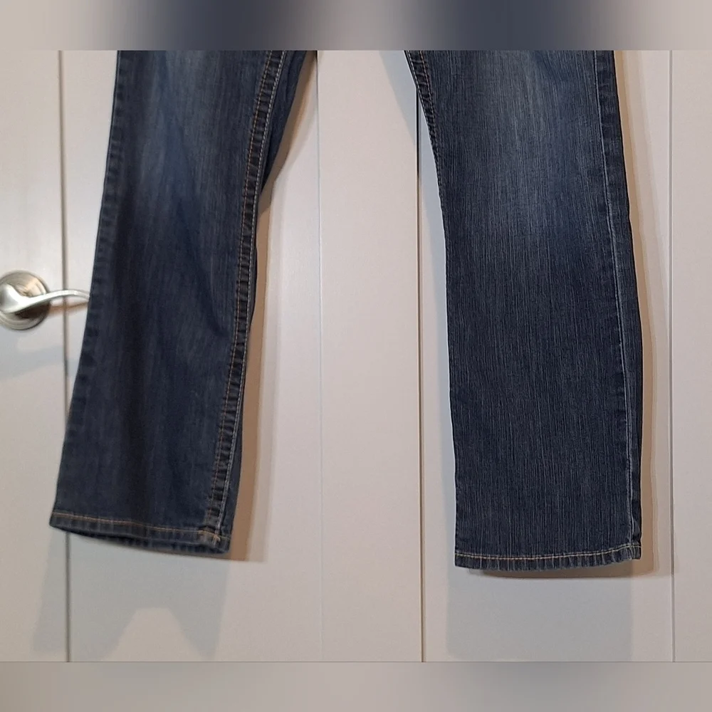 Ariat FR M4 Boot Cut 38 X 31.5 Low Rise Jeans Whiskered Faded